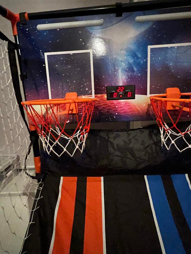 Basketbal set voor kinderen - Dubbele Hoepel Arcade Spel, Ophalen of Verzenden, Gebruikt, Ring, Bord of Paal