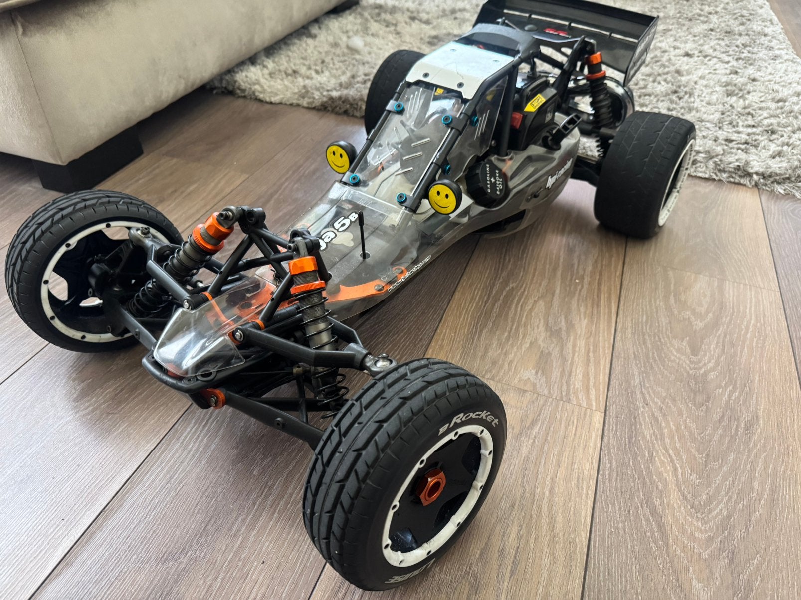 Originele hpi baja 5b ss, Hobby en Vrije tijd, Benzine, Auto offroad, Ophalen of Verzenden, Zo goed als nieuw