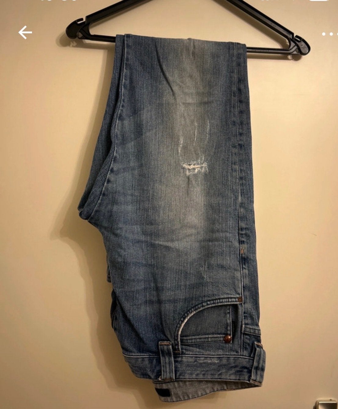 Heren gescheurde Calvin Klein spijkerbroek maat 33-34 blauw, Kleding | Heren, Ophalen of Verzenden, Gedragen, Blauw, W33 - W34 (confectie 48/50)