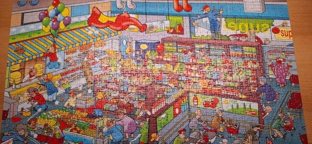 Legpuzzel 1000 stukjes - That's Life - Supermarkt, Ophalen, 500 t/m 1500 stukjes, Zo goed als nieuw, Legpuzzel