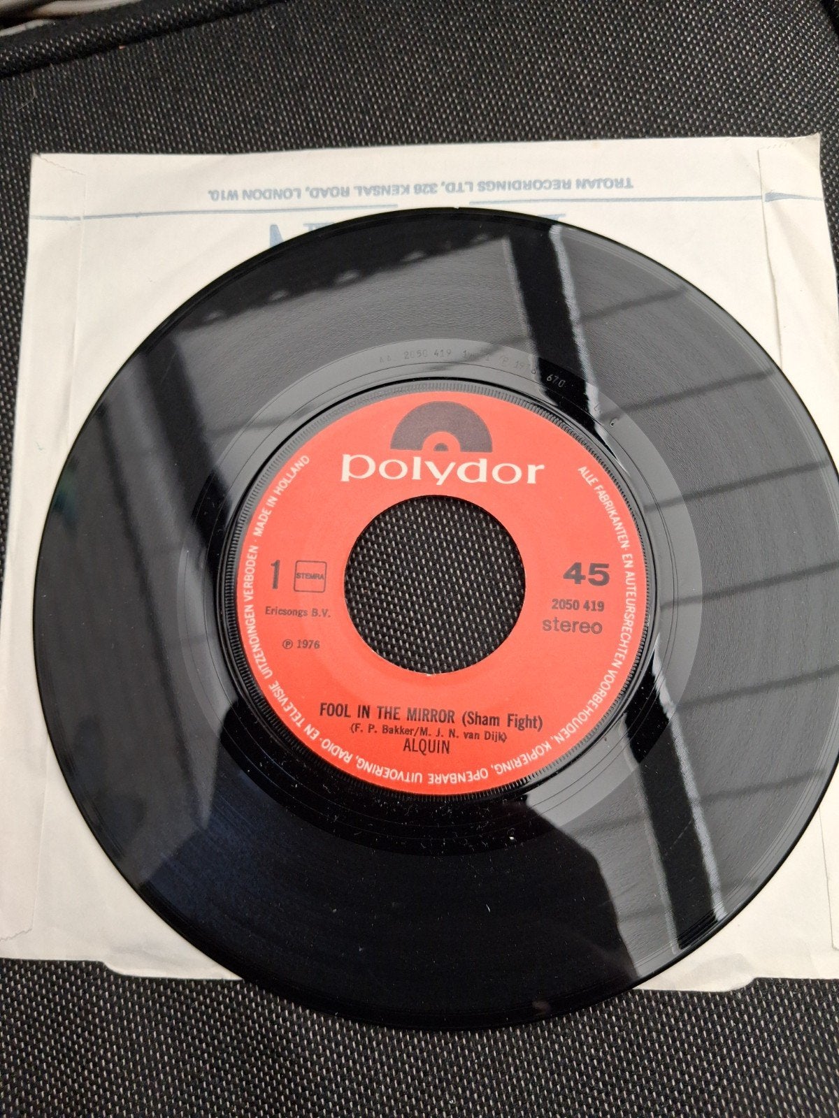 Alquin - Fool in the Mirror (Sham Fight) Polydor Single, Ophalen of Verzenden, Gebruikt, Pop