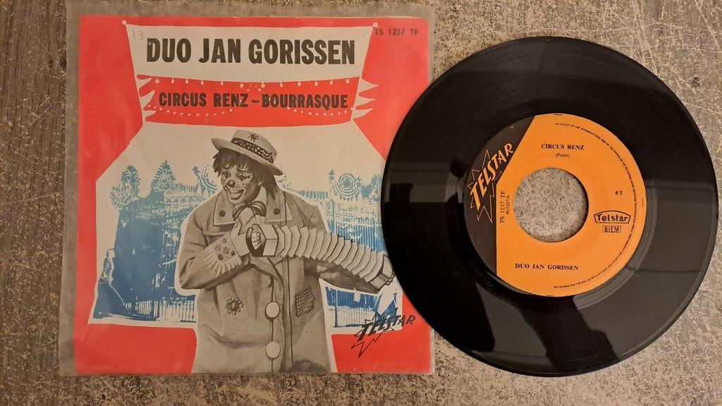 Duo jan corissen  - Circus Renz, Gebruikt, 7 inch, Levenslied of Smartlap, Fotohoes