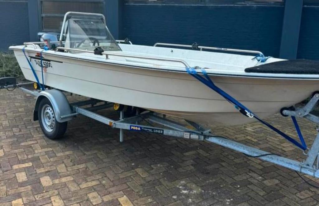 Console visboot consoleboot  met nieuwe pega  trailer, Ophalen, Minder dan 6 meter, Overige typen