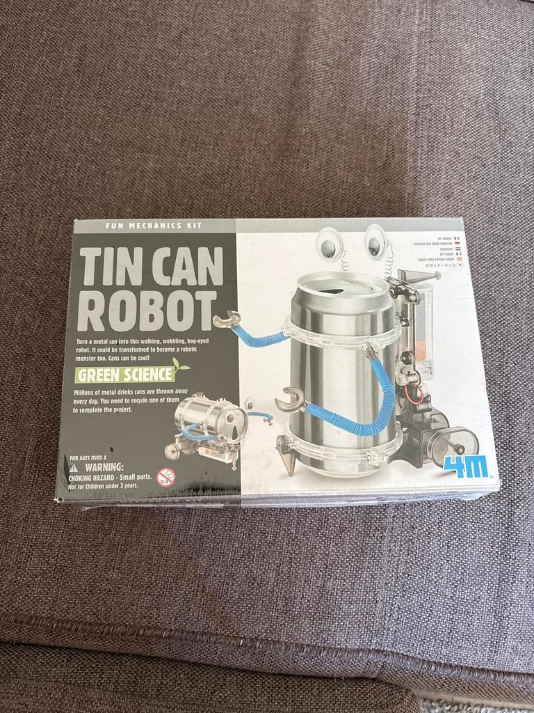 4M Green Science Tin Can Robot Kit - Bouw je eigen robot!, Ophalen of Verzenden, Nieuw, Knutselen