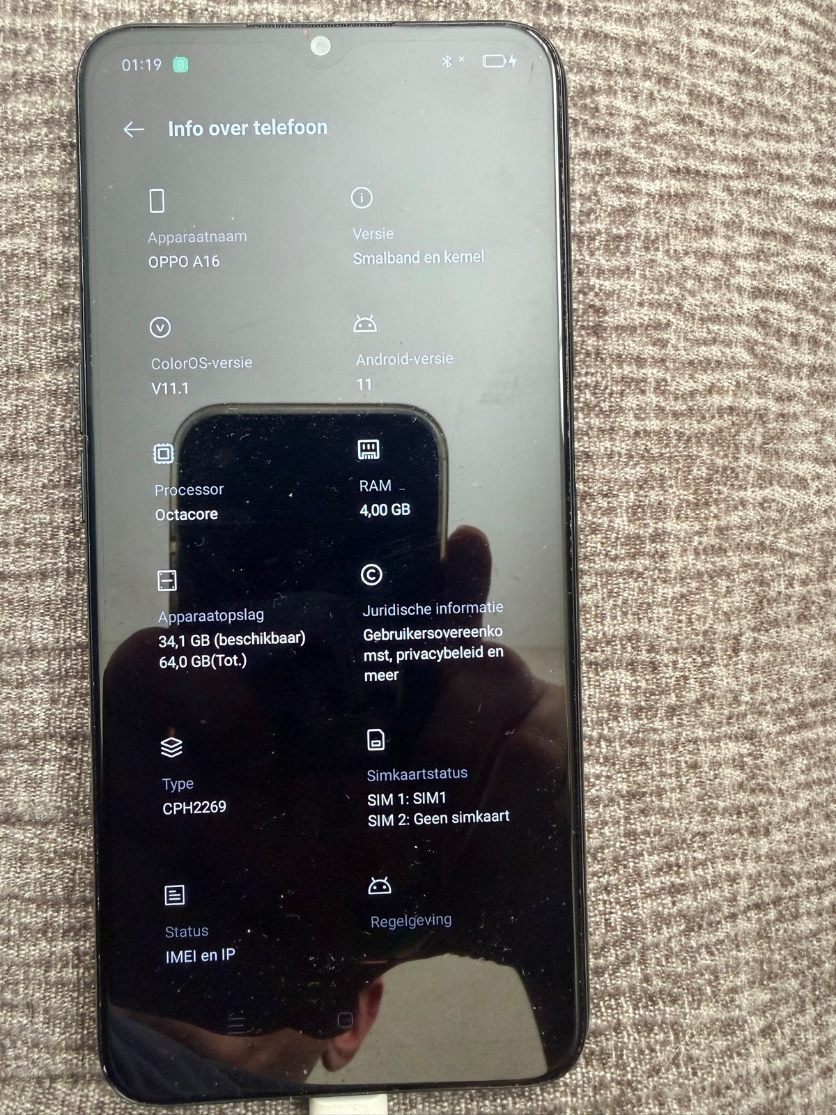 OPPO A16, 64GB opslag, 4GB RAM, Telecommunicatie, Mobiele telefoons | Overige merken, Ophalen, Zo goed als nieuw, Klassiek of Candybar