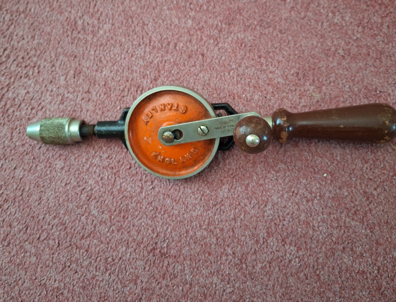 Vintage Stanley handboor - Made in England, Ophalen of Verzenden