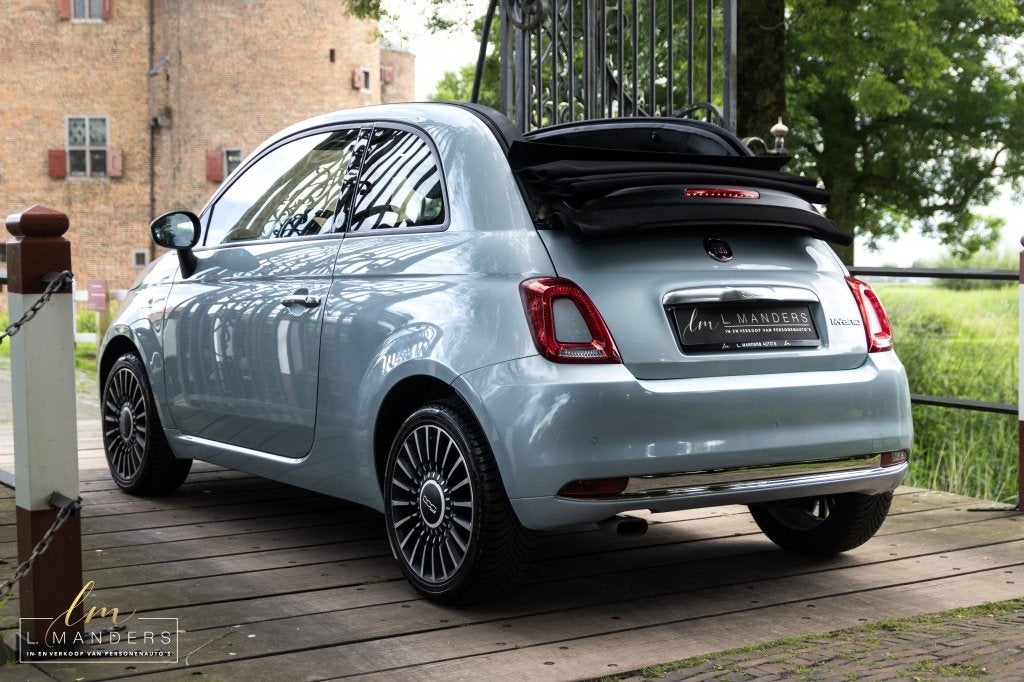 Fiat 500C 1.0 Hybrid Launch Edition 2020 BLAUW | Cabrio | Di, Keurmerk '100% Onderhouden', Gebruikt, Euro 6, Cabriolet