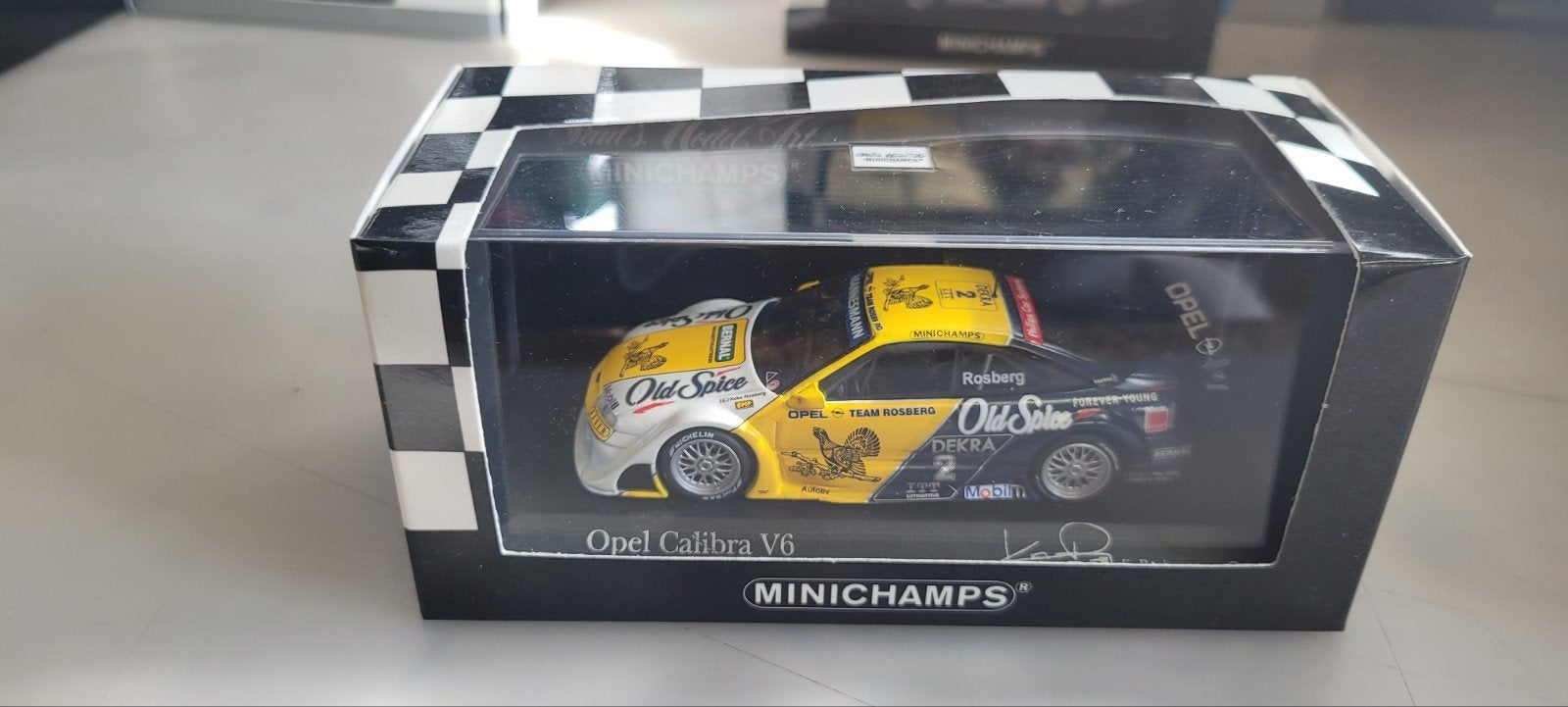 Minichamps Opel Calibra V6 DTM Rosberg, Ophalen of Verzenden, Zo goed als nieuw, Auto, MiniChamps