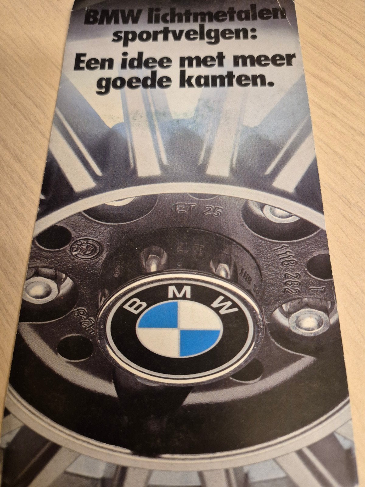 1971 Nederlands BMW lichtmetalen velgen details folder E3, Ophalen of Verzenden, Zo goed als nieuw, BMW
