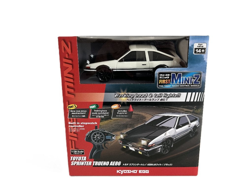 Kyosho First Mini-Z 1:28 Toyota Sprinter Trueno AE86 K.66612, Hobby en Vrije tijd, Ophalen of Verzenden, Nieuw, Overige schalen