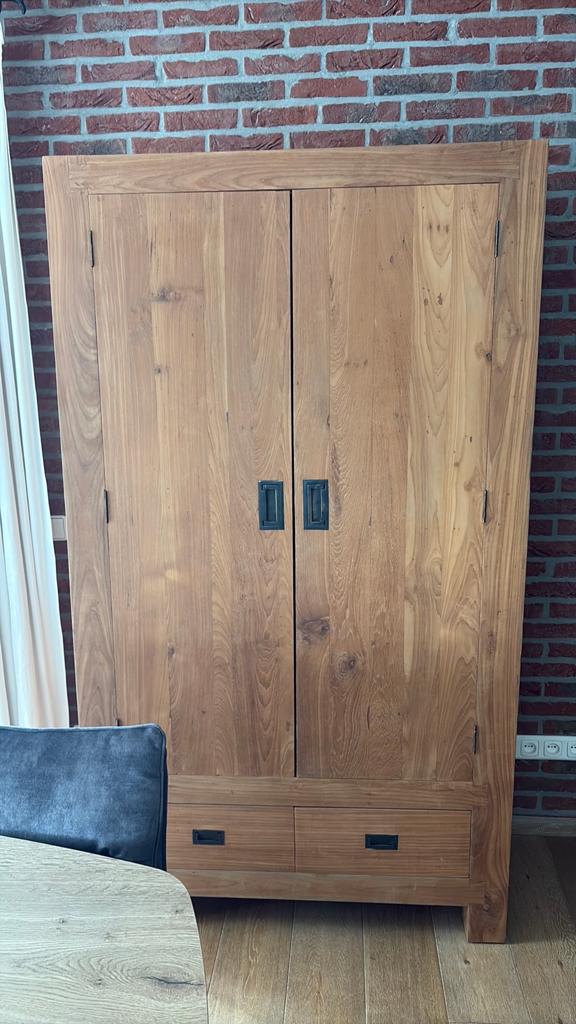 Teak kast, Huis en Inrichting, Kasten | Kledingkasten, 100 tot 150 cm, 200 cm of meer, Ophalen of Verzenden, Zo goed als nieuw