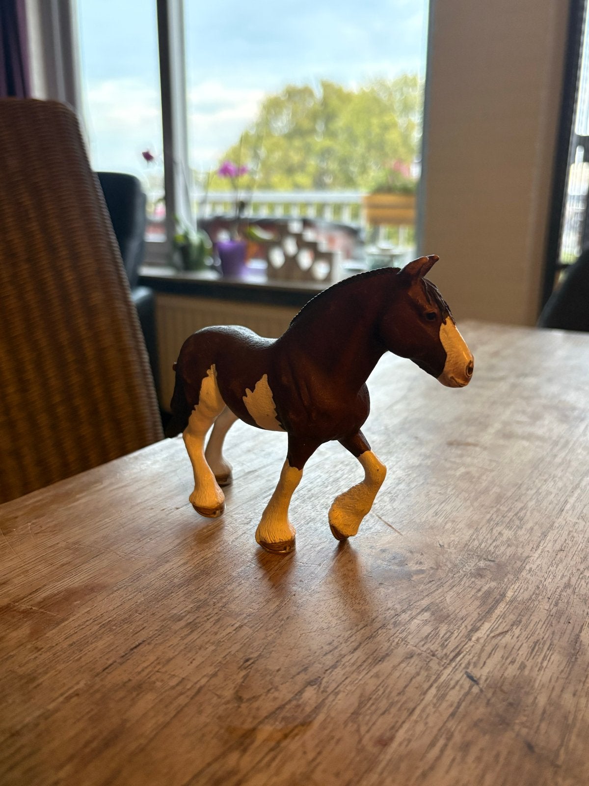Schleich Clydesdale paard speelfiguur, Ophalen of Verzenden, Zo goed als nieuw, Jongen of Meisje