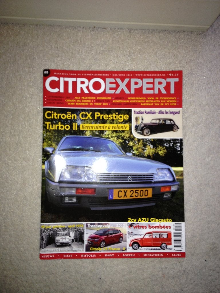 Citro Expert nr. 99 juni 2013 Citroen CX Prestige turbo II, Ophalen of Verzenden, Zo goed als nieuw, Citroën
