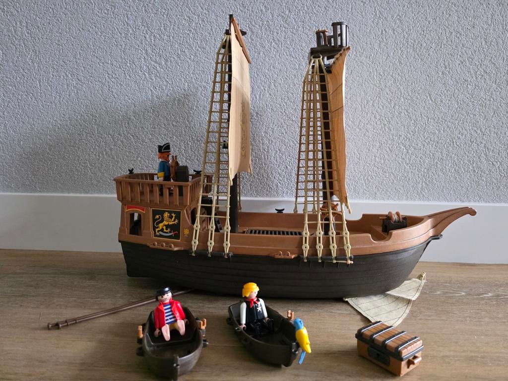 Playmobil piratenschip retro-vintage, Kinderen en Baby's, Speelgoed | Playmobil, Ophalen of Verzenden, Gebruikt