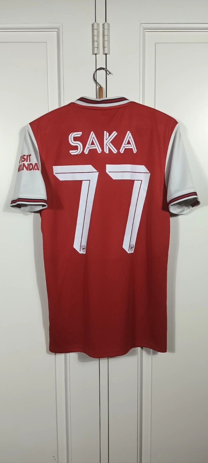 Authentiek Arsenal europees thuis shirt Saka - 2019/2020, Maat S, Ophalen of Verzenden, Zo goed als nieuw, Shirt