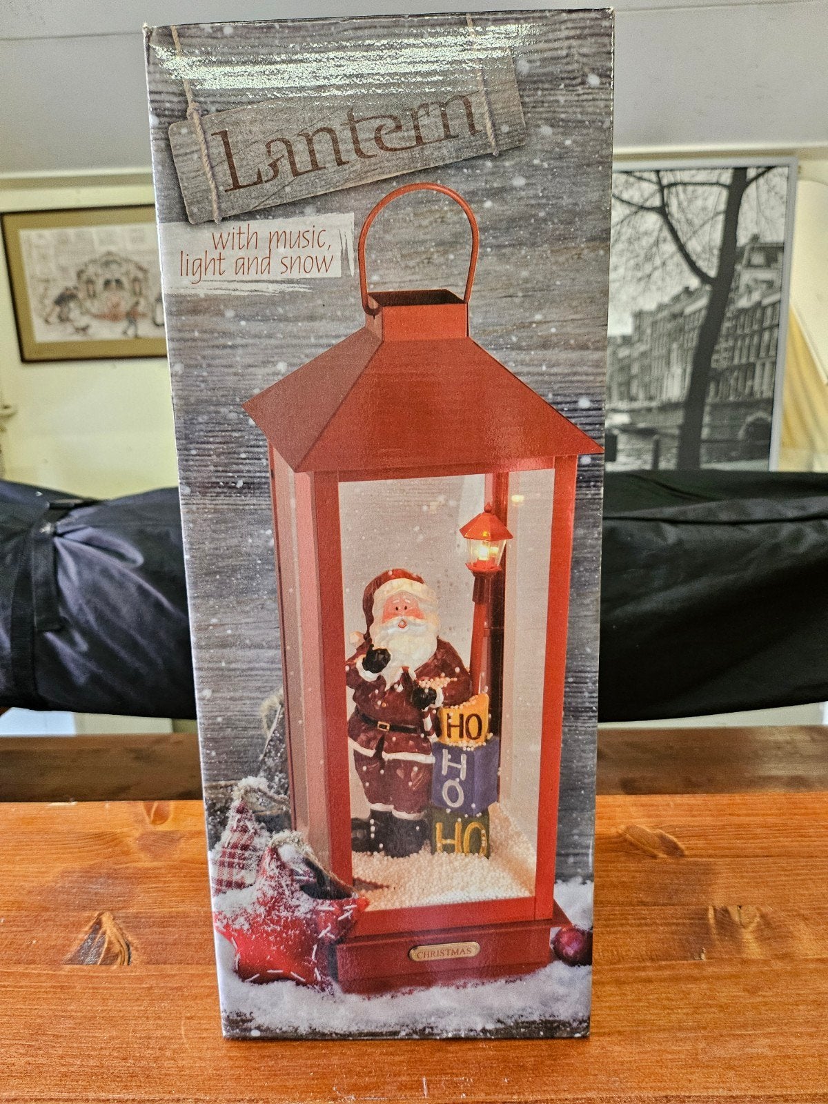 Lantaarn met Kerstman, Ophalen of Verzenden, Zo goed als nieuw