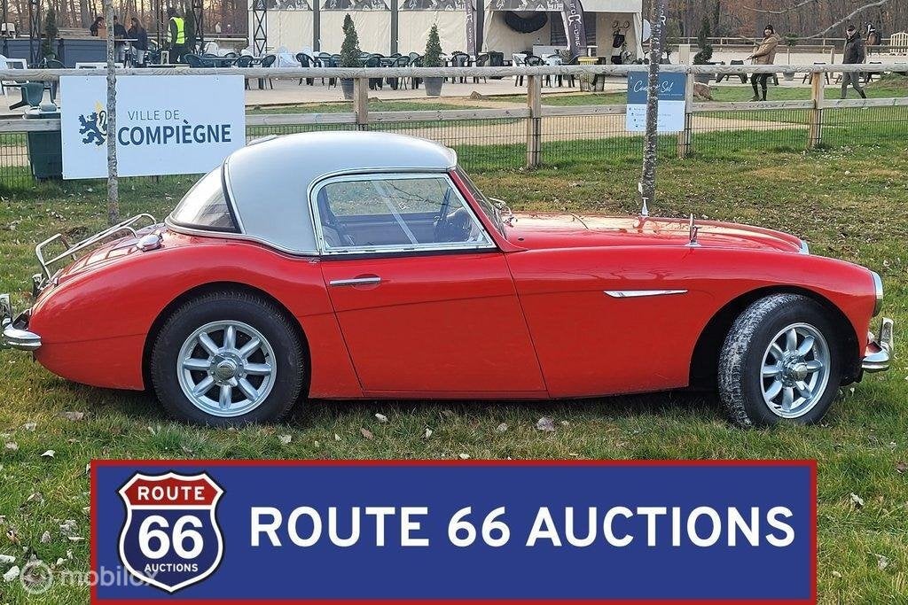 Austin-Healey 3000 Mk II BT7 | Route 66 Auctions, Auto's, Overige merken, Overige carrosserieën, Zwart, Bedrijf