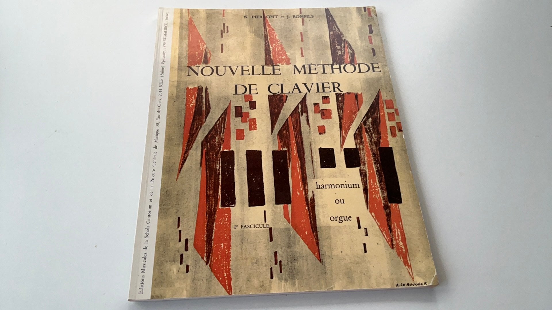Orgelboek Pierront et Bonfils nouvelle methode de clavier 1, Ophalen of Verzenden, Zo goed als nieuw, Les of Cursus, Klassiek