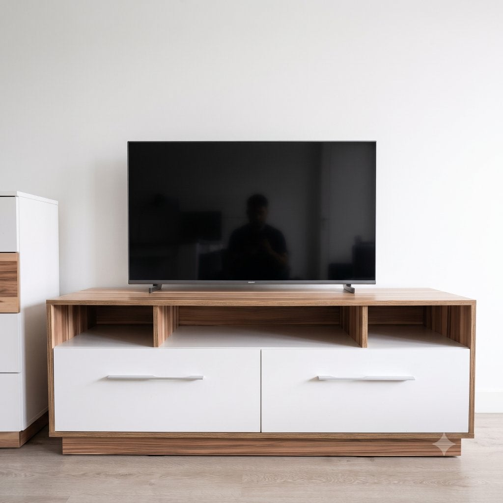 Modern TV-meubel met opbergruimte - OTTO, Ophalen, Eikenhout, 150 tot 200 cm, Zo goed als nieuw