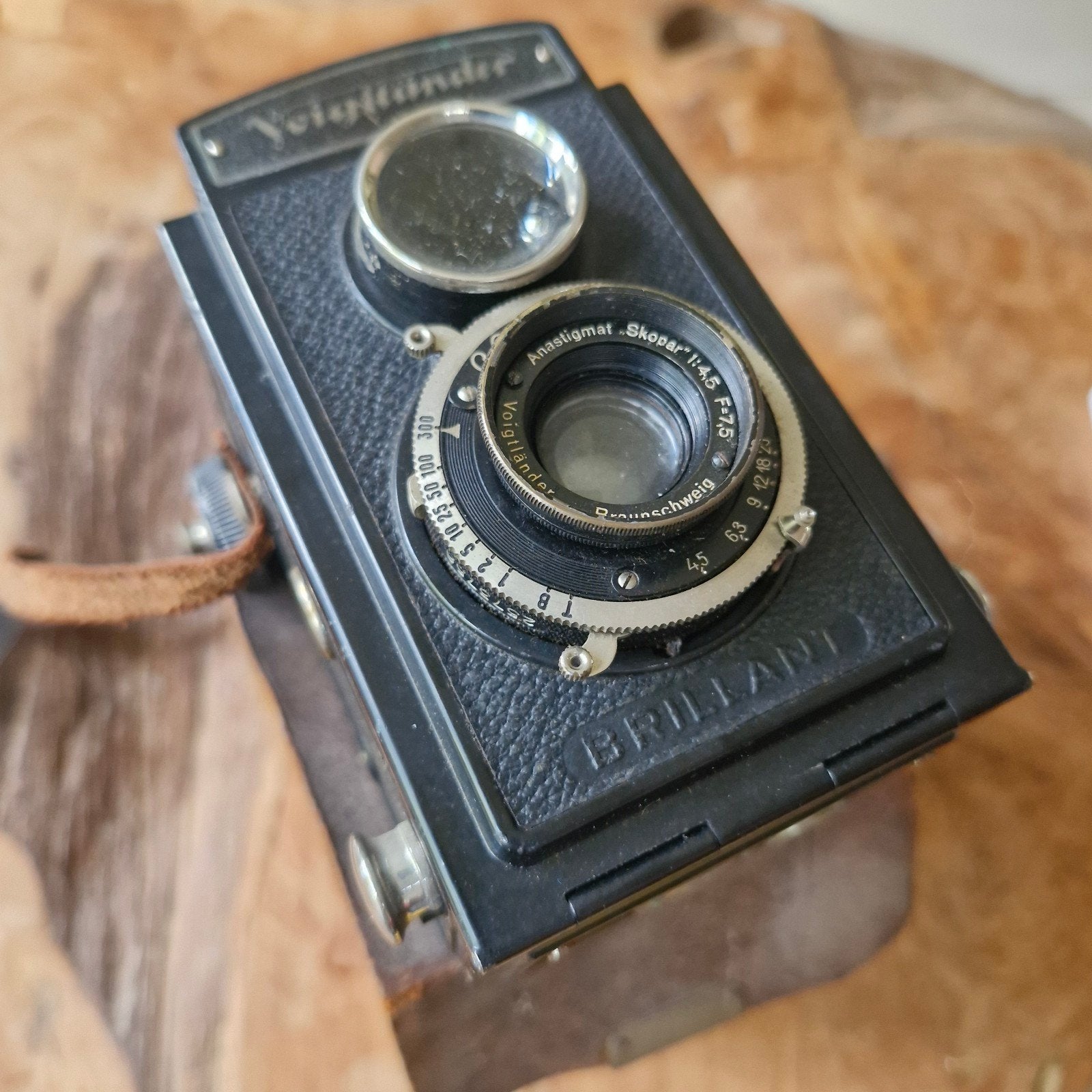 Voigtländer Brillant TLR Camera (jaren '30, metaal), Ophalen of Verzenden, Gebruikt, Spiegelreflex, Overige Merken