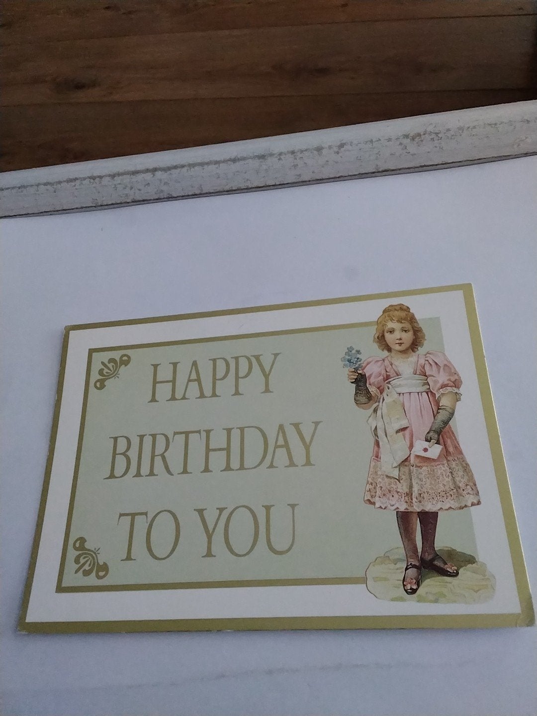 Vintage Verjaardagskaart 'Happy Birthday To You', Ophalen of Verzenden, 1940 tot 1960