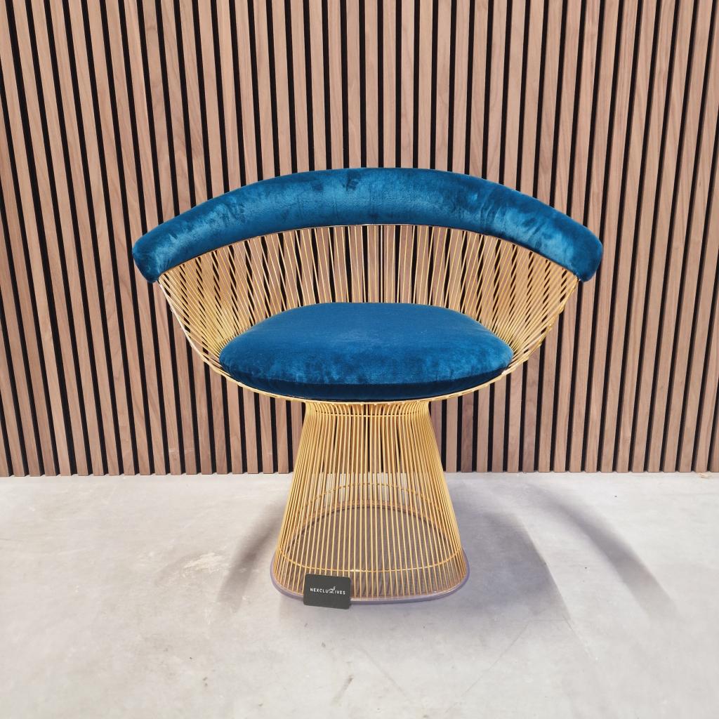 Knoll Warren Platner chair 18krt gold, Antiek en Kunst, Antiek | Meubels | Stoelen en Banken, Ophalen of Verzenden
