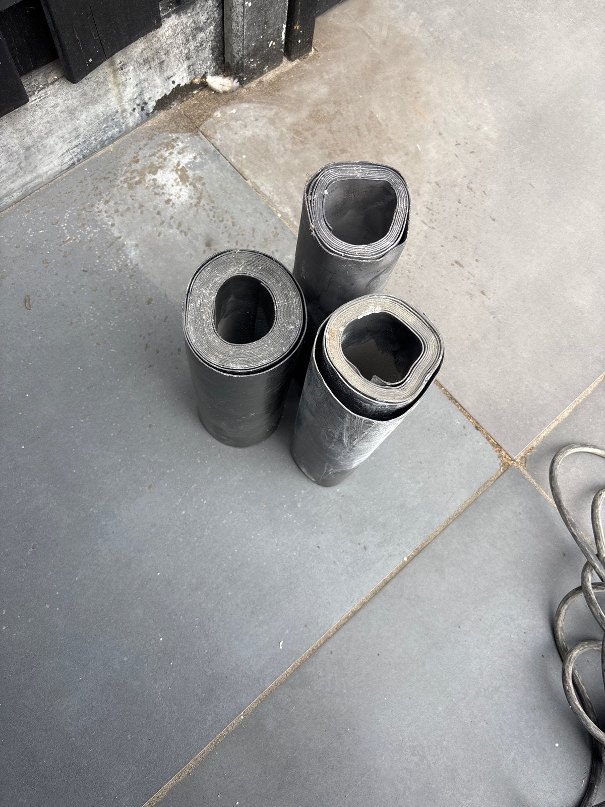 3 rollen lood 25 cm, 27,5 cm en 30 cm, Doe-het-zelf en Verbouw, Ophalen of Verzenden, Gebruikt, Lood