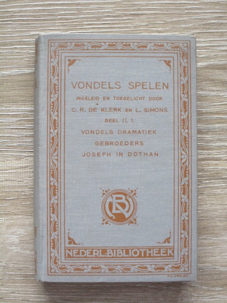 Vondels spelen.  deel II. 1: Vondels dramatiek - Gebroede, Ophalen of Verzenden, Gelezen