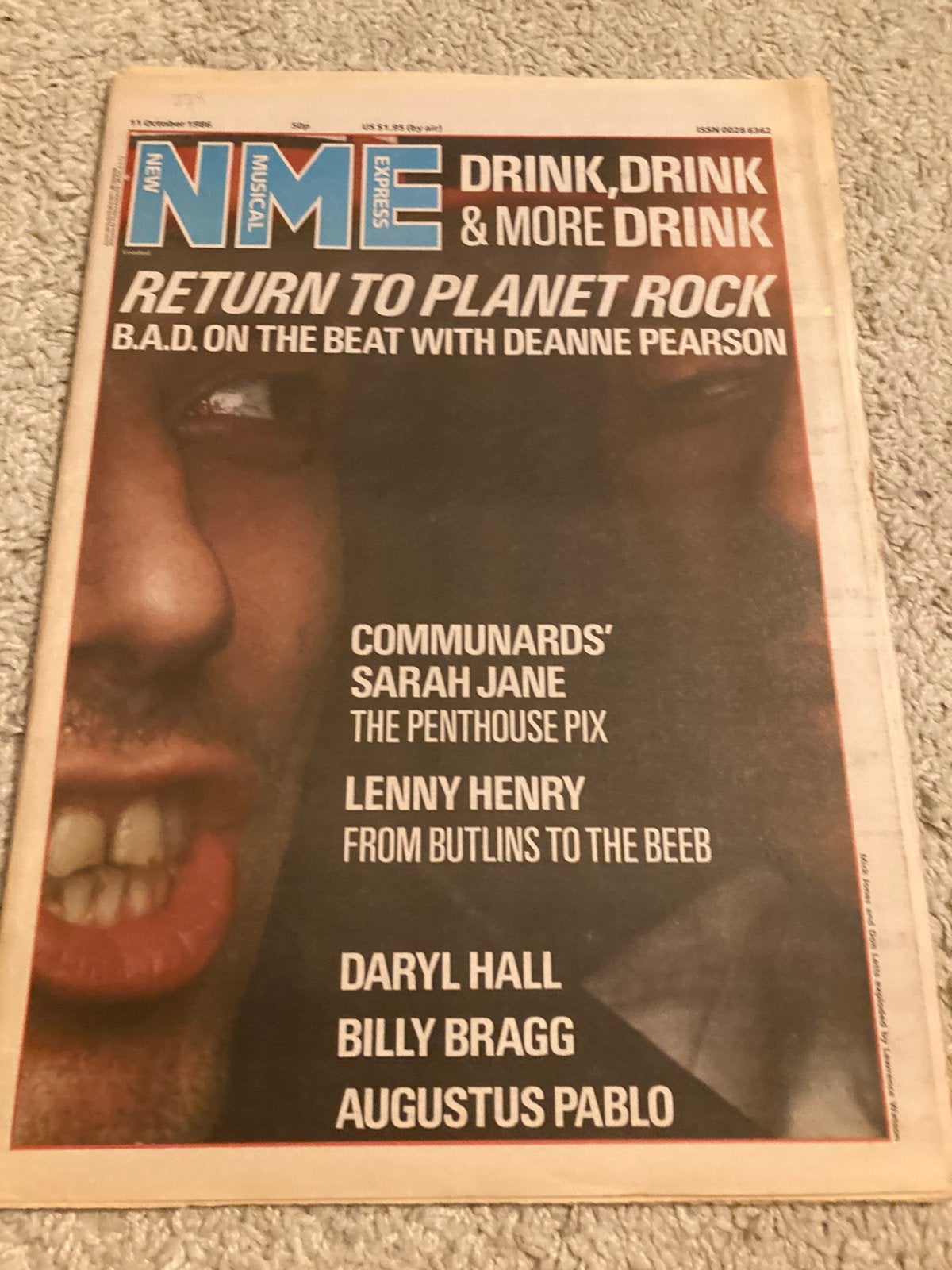 NME 1986 LENNY HENRY Big Audio Dynamite AUGUSTUS PABLO, Ophalen of Verzenden, Muziek, Film of Tv