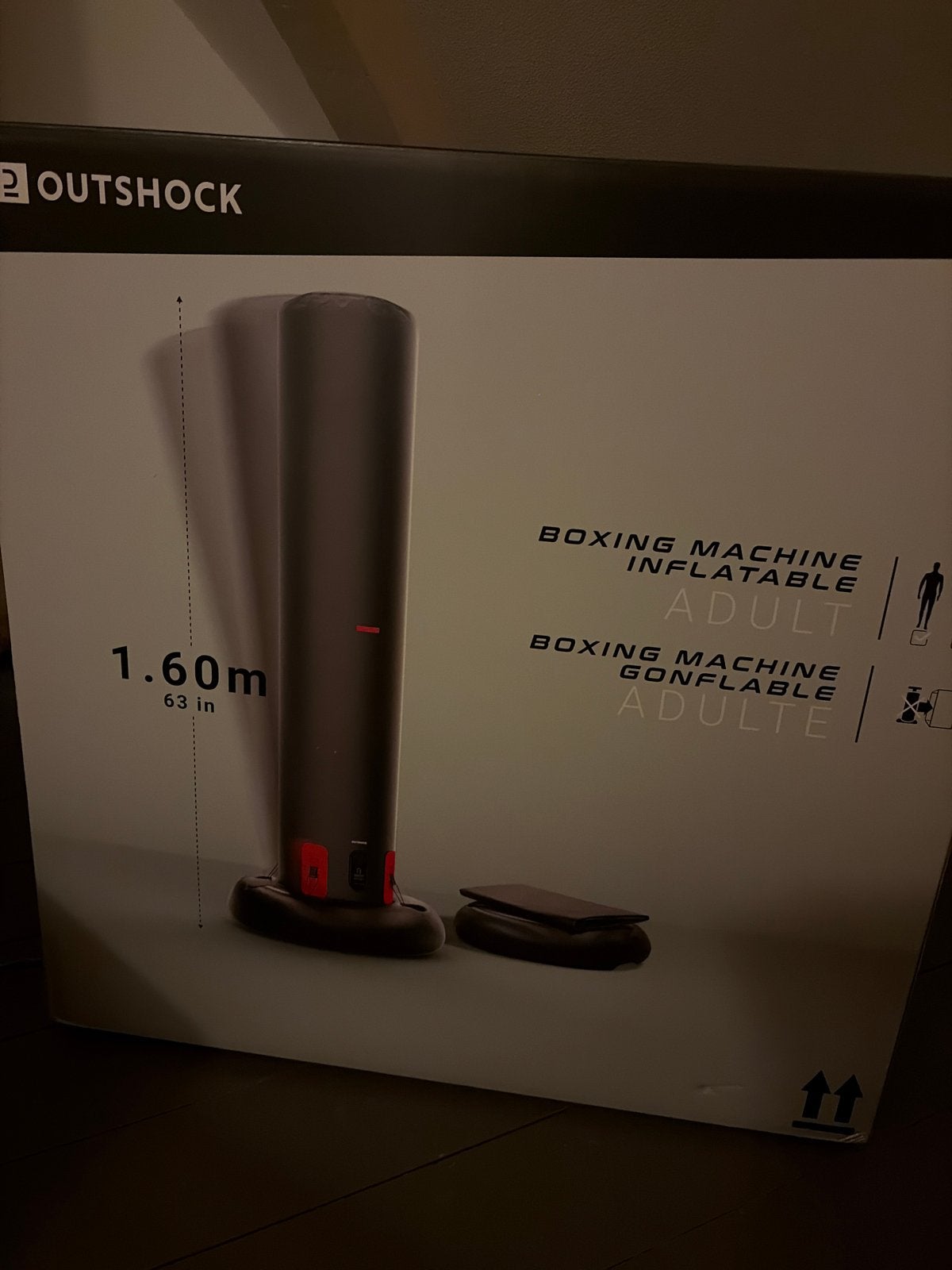 Outshock Opblaasbare Bokszak - 1.60m, Ophalen, Nieuw, Bokszak