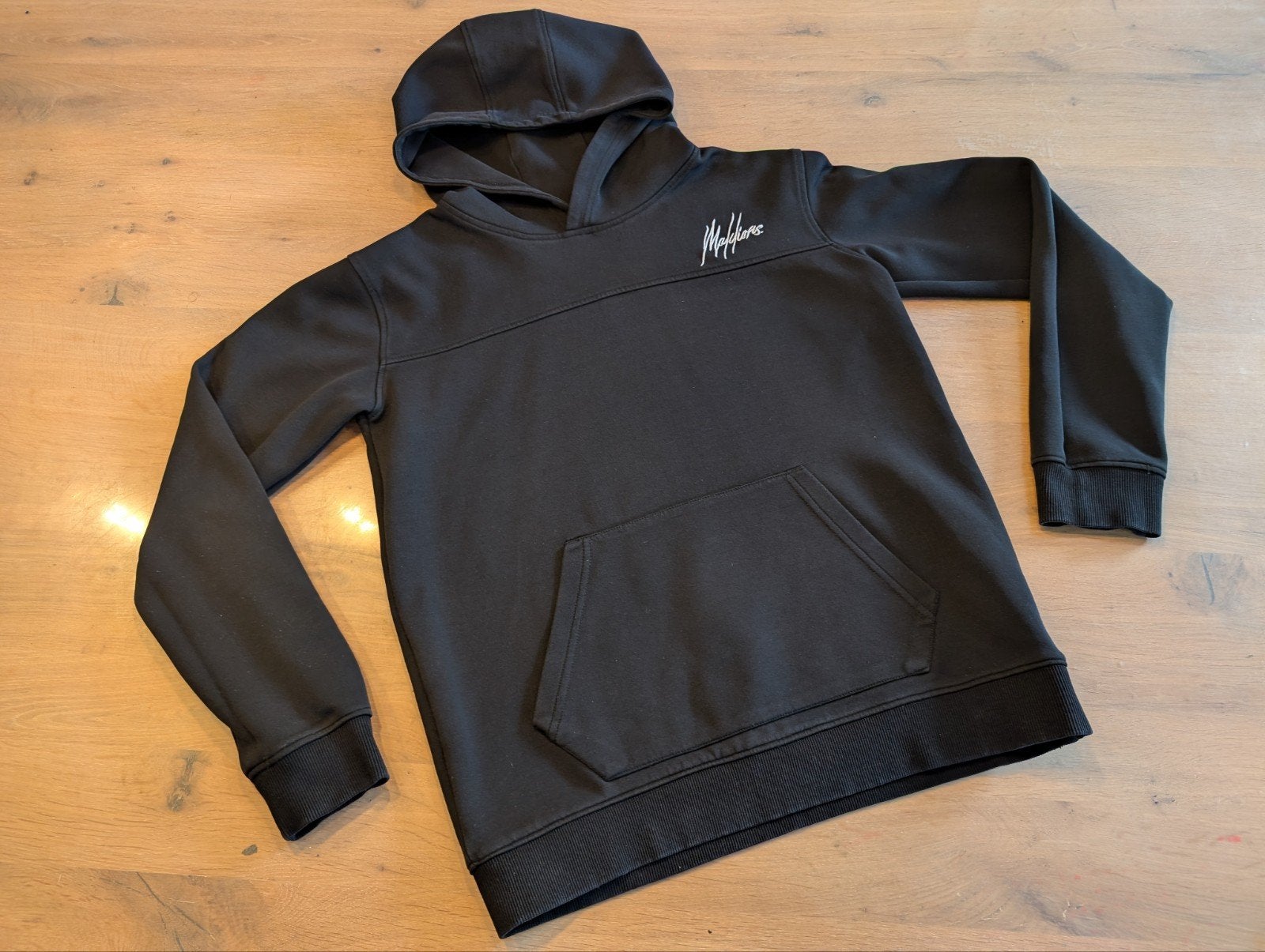 Malelions hoodie - zwart - maat 176, Gebruikt, Malelions, Trui of Vest, Ophalen of Verzenden