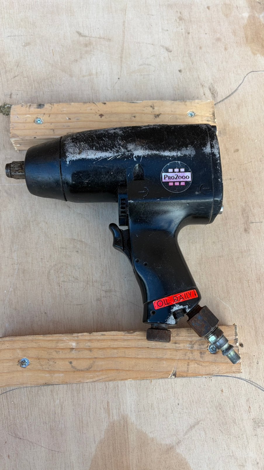 Atlas Copco pneumatische slagmoersleutel, Ophalen, Gebruikt