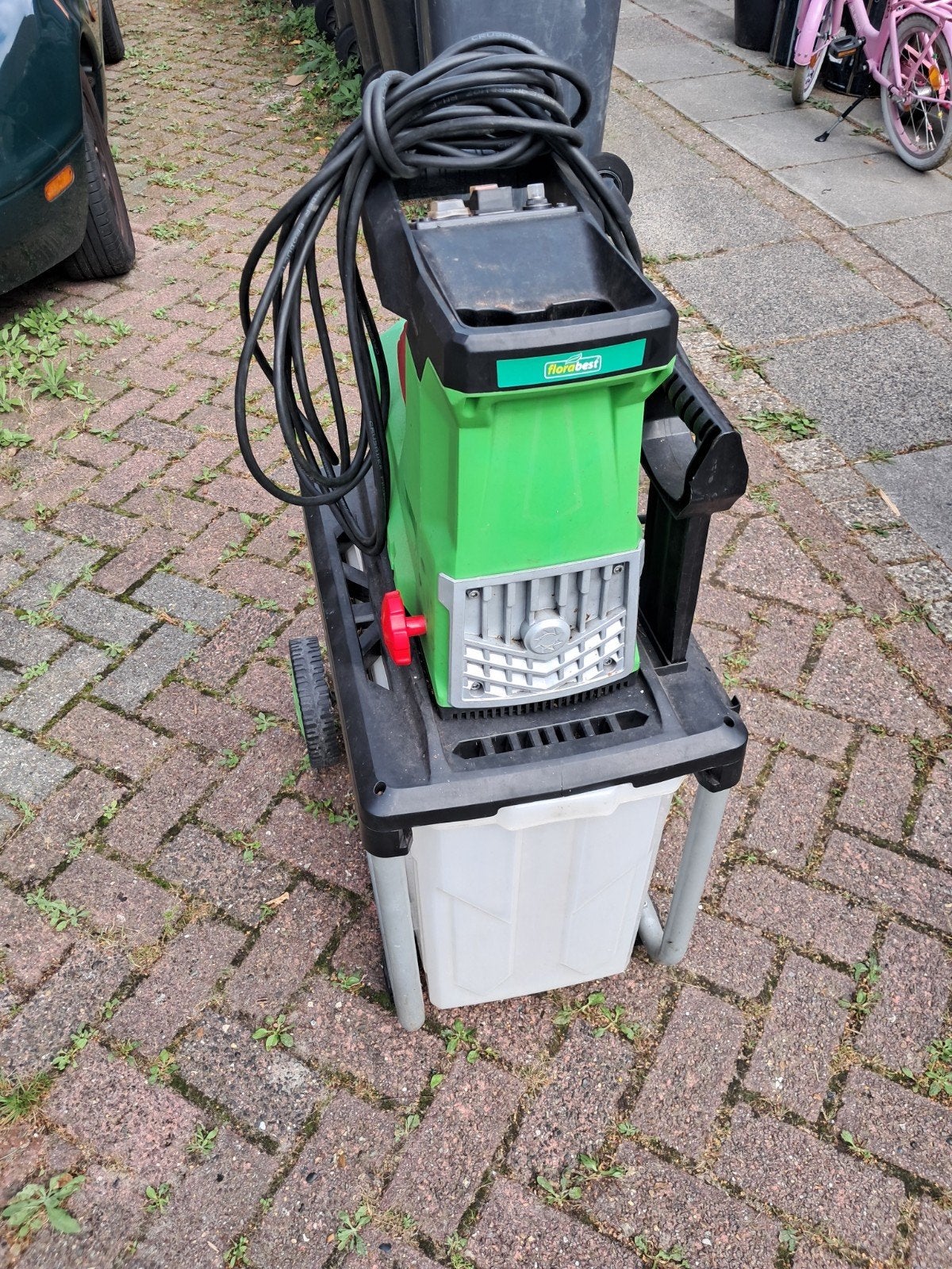 Florabest FLH 2800 B2 Elektrische Hakselaar met Opvangbak, Tuin en Terras, Ophalen, Gebruikt, Florabest, Met opvangbak