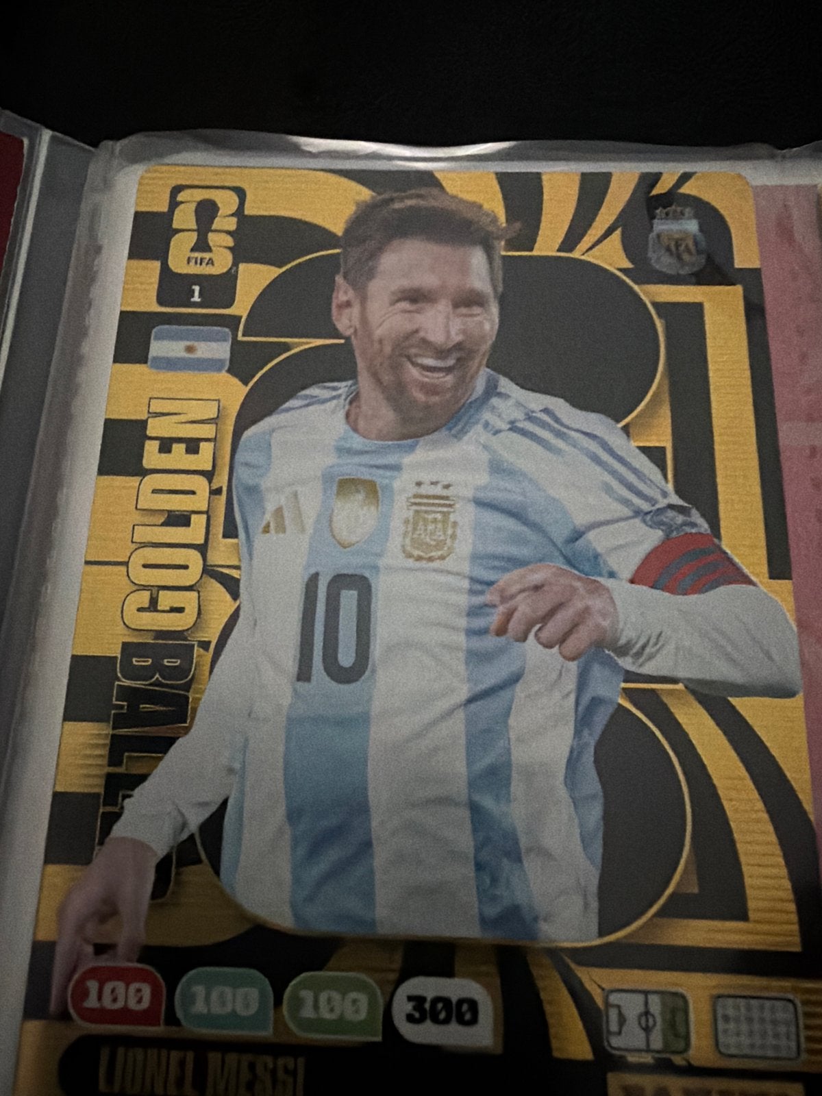 Lionel Messi Golden Baller FIFA World Cup 2026Adrenalyn XL, Ophalen of Verzenden, Zo goed als nieuw, Buitenlandse clubs, Spelerskaart