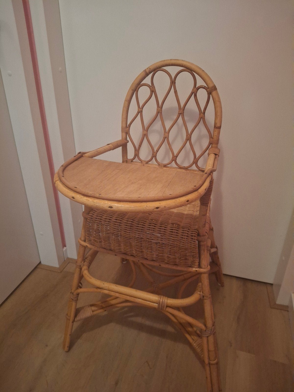 Vintage rotan kinderstoel, Kinderen en Baby's, Ophalen, Gebruikt, Overige typen