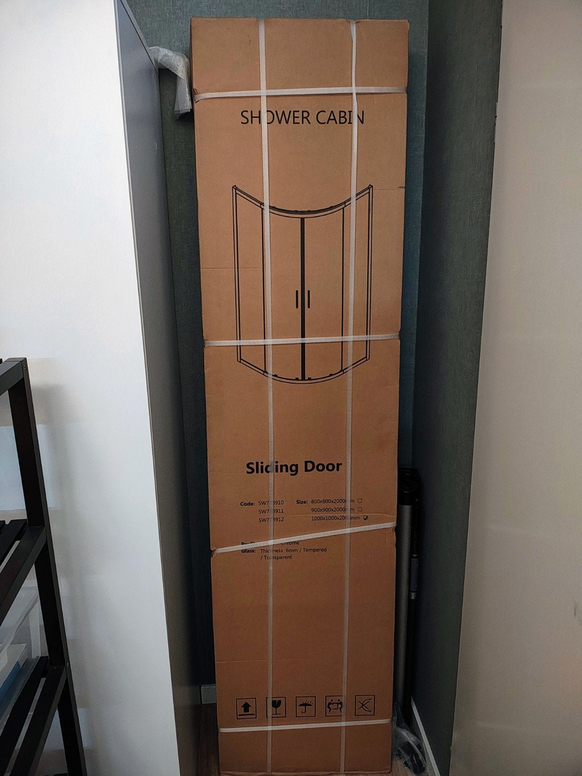 Nieuwe douchecabine 100x100x200cm - Schuifdeur, Doe-het-zelf en Verbouw, Sanitair, Ophalen, Nieuw, Douche