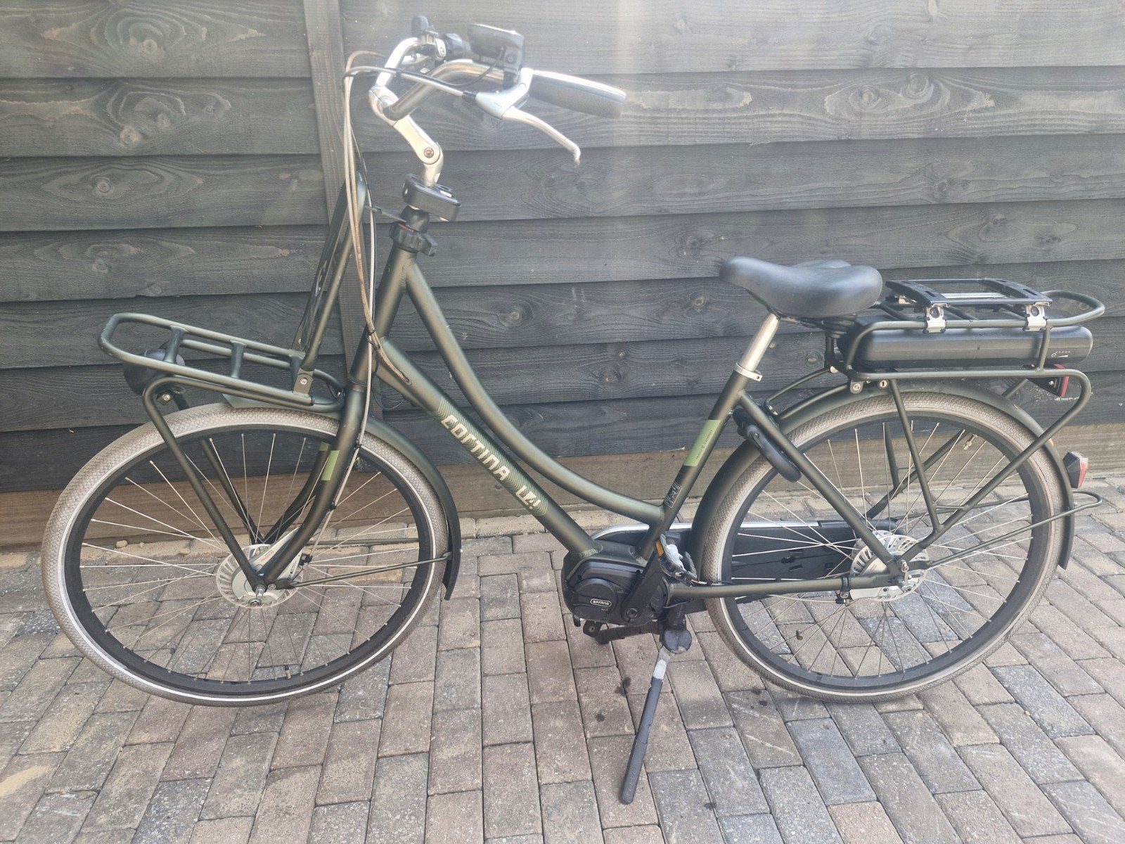Cortina elektrische moederfiets - accu valt soms uit, Fietsen en Brommers, Fietsen | Dames | Moederfietsen, Overige merken, Gebruikt