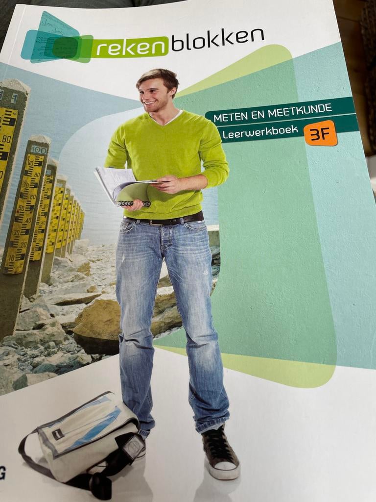 Rekenblokken Meten en Meetkunde Leerwerkboek 3F, Ophalen of Verzenden, Beta, Zo goed als nieuw, MBO