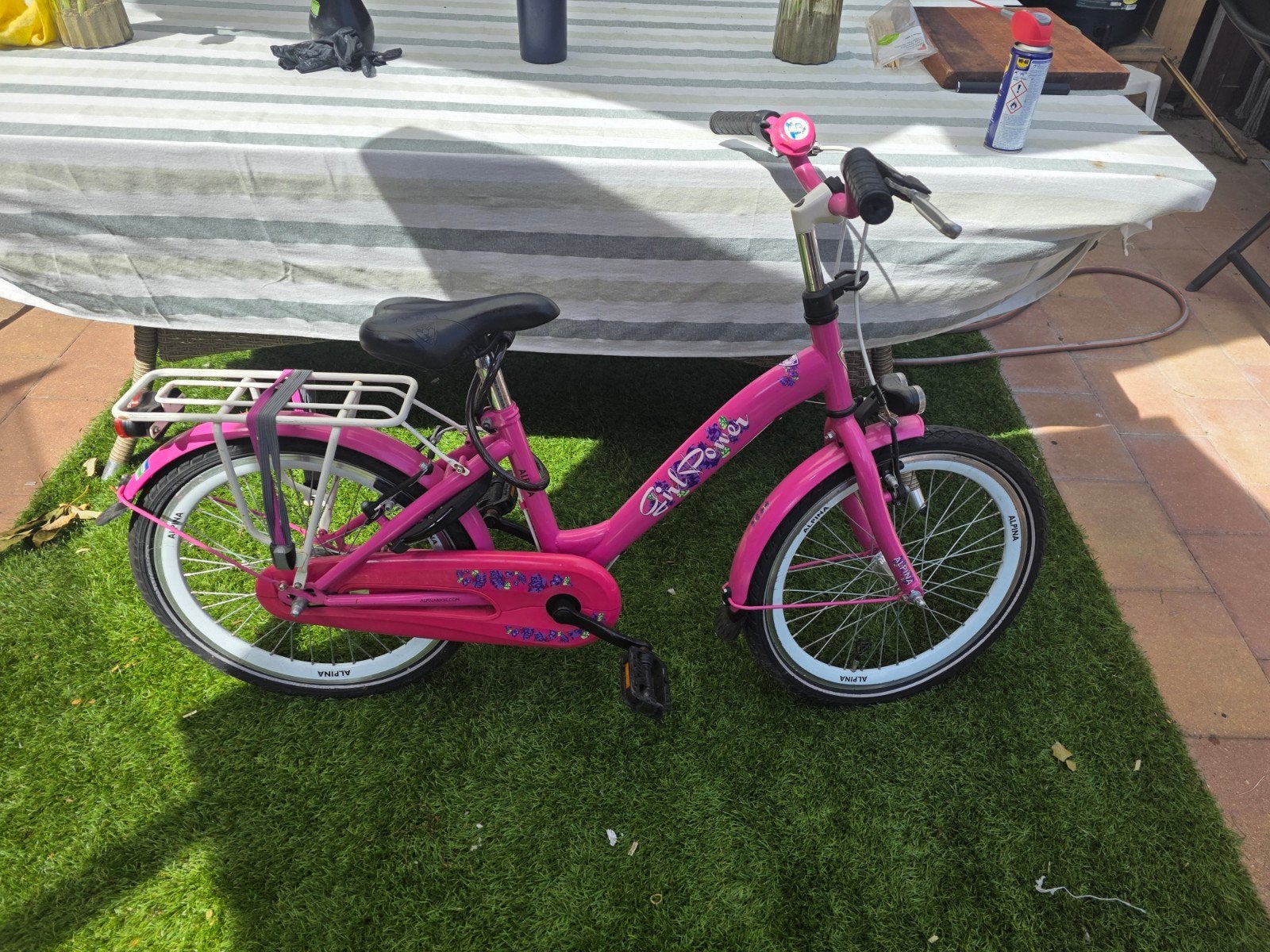 Alpine Girlpower Fiets 20 inch - Zo goed als nieuw, Fietsen en Brommers, Fietsen | Meisjes, Ophalen, Zo goed als nieuw, 20 inch