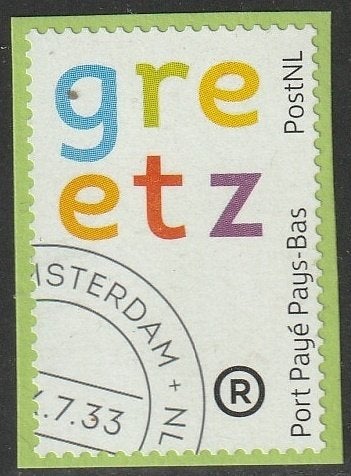 Nederland 2013 BZ41c Port Betaald Greetz, Gest, Ophalen of Verzenden, Na 1940, Gestempeld