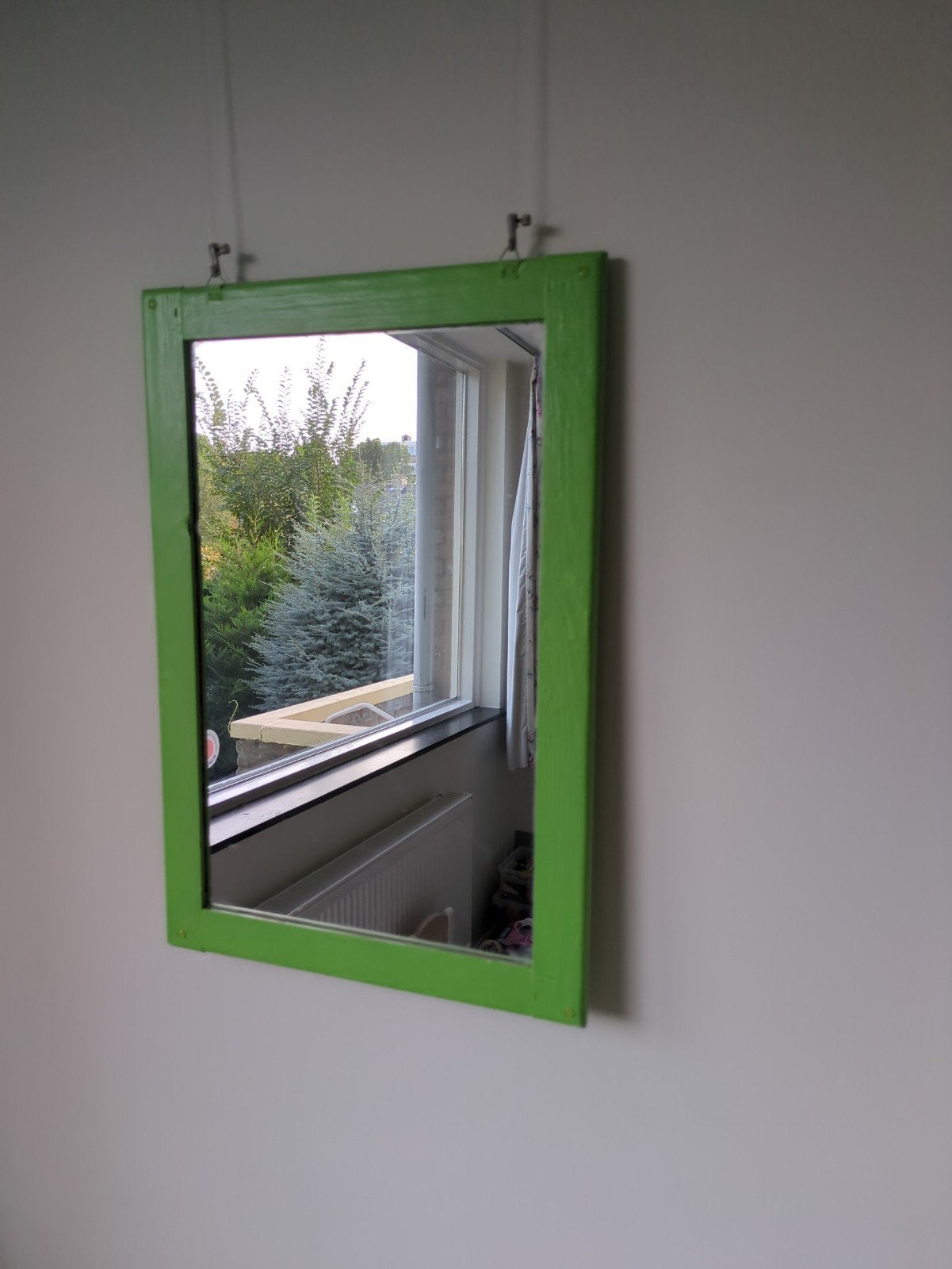 Groene spiegel 40x58cm, Ophalen, Minder dan 50 cm, Gebruikt, Minder dan 100 cm