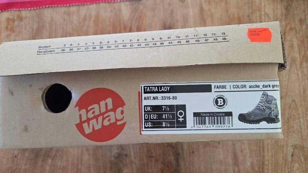 Hanwag Tatra lady wandelschoenen mt 41,5, Ophalen of Verzenden, Zo goed als nieuw, Schoenen