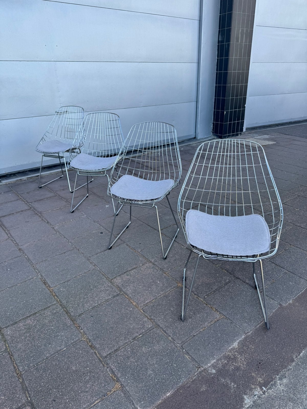 Pastoe SE05 vintage design draadstoelen Cees Braakman, Ophalen, Gebruikt, Metaal, Vier