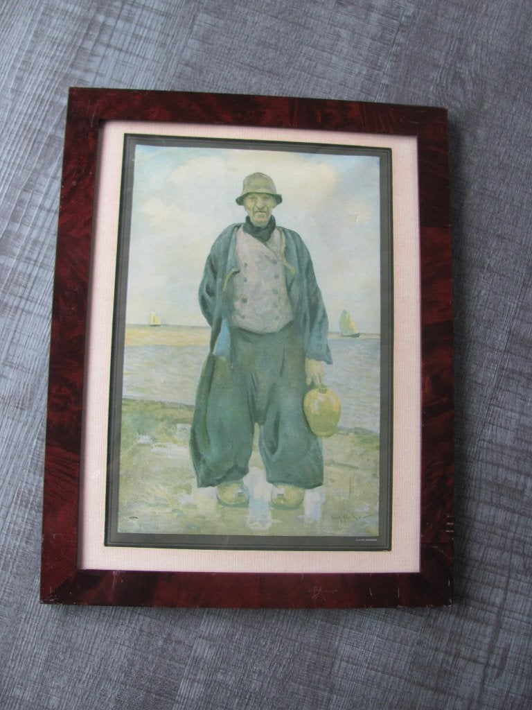 Willy Sluiter - oude Katwijkse visser, Gebruikt, Klederdracht, Ophalen of Verzenden, Voor 1940