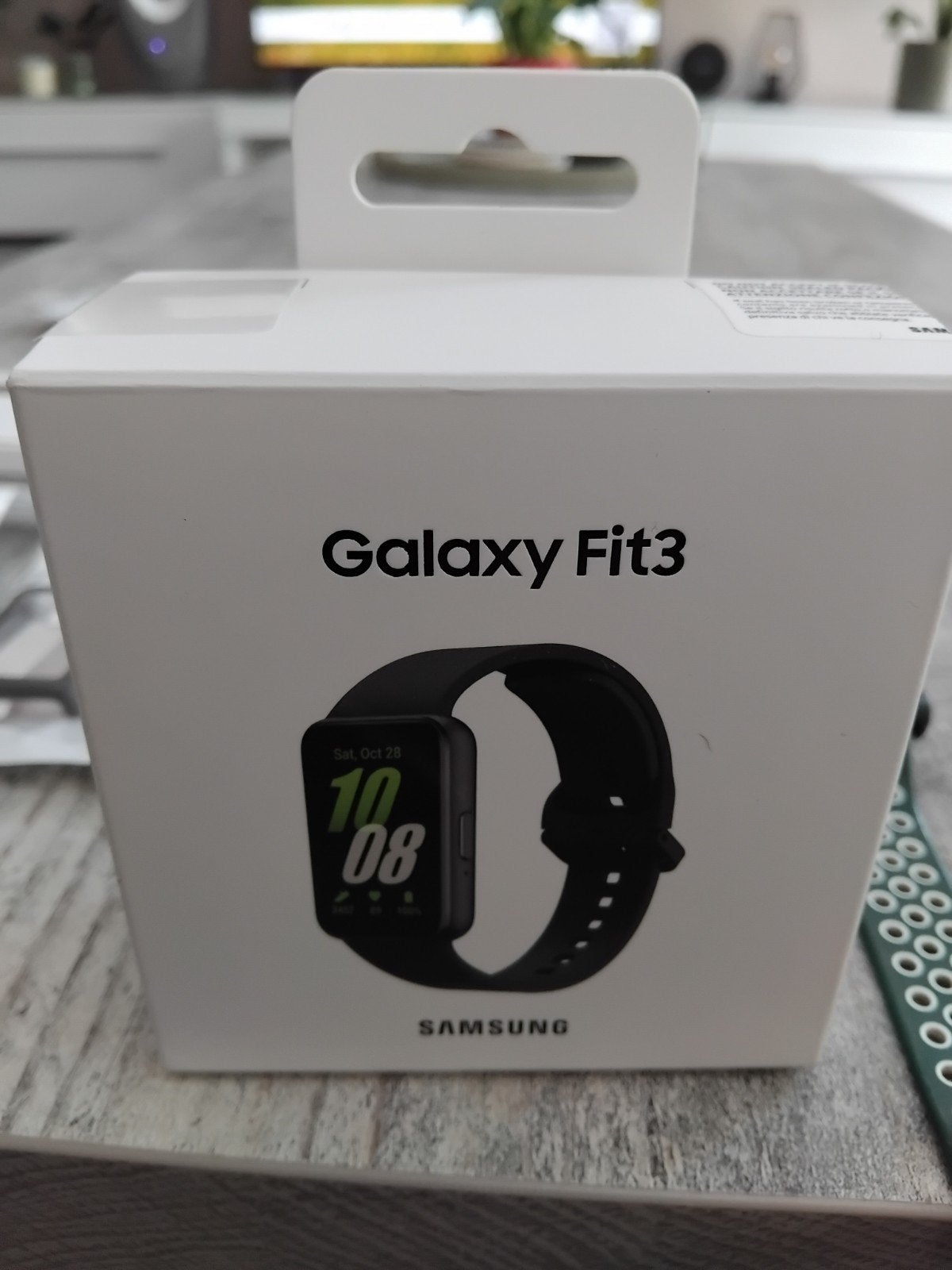 Samsung Galaxy Fit3 Smartwatch - Zo goed als nieuw, Hoogte, Zwart, Ophalen of Verzenden, Zo goed als nieuw