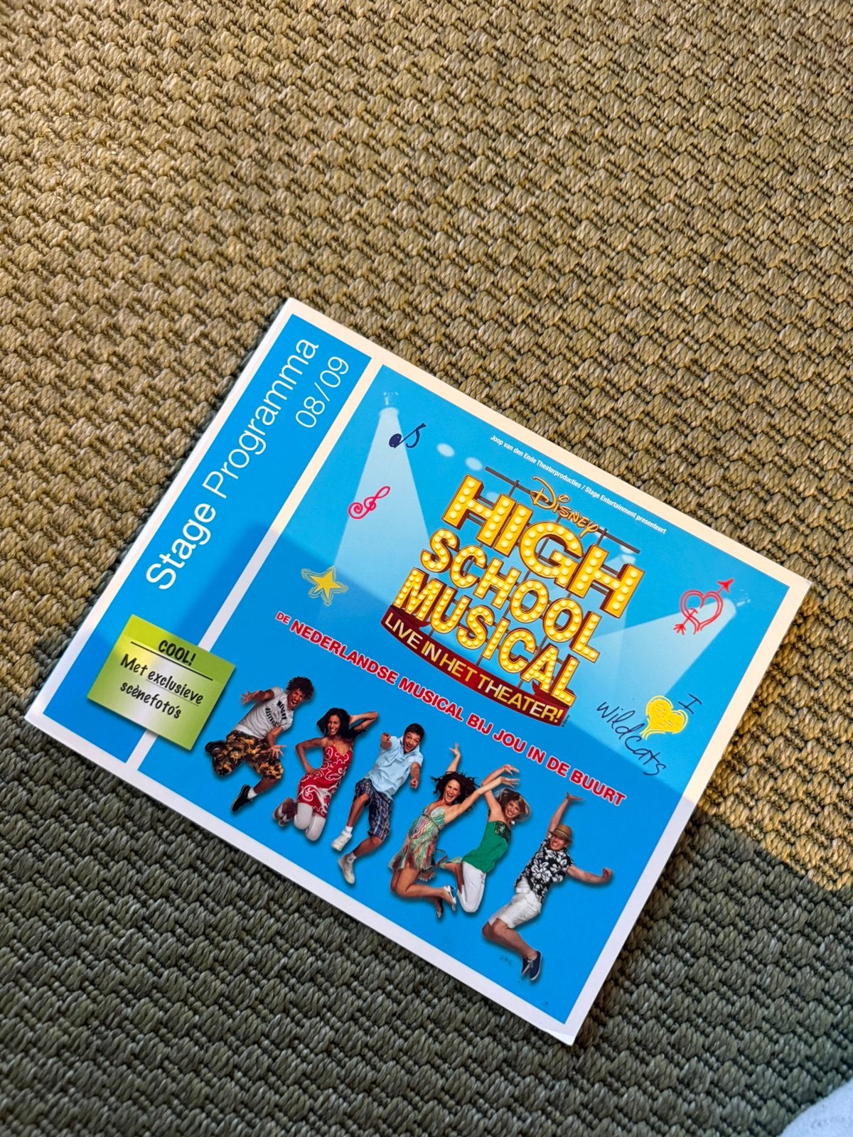 Disney High School Musical Stage programmaboek 2008/2009, Verzamelen, Disney, Zo goed als nieuw, Overige typen, Verzenden