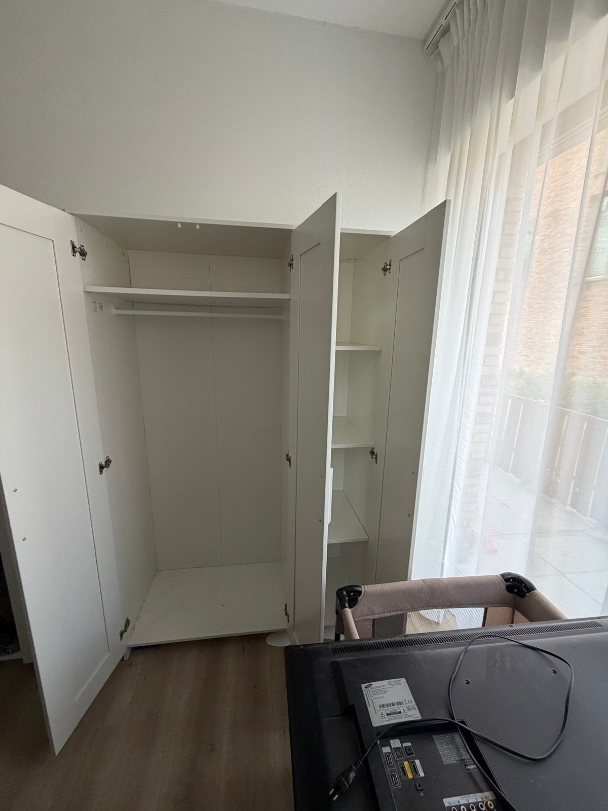 IKEA Brimnes Kledingkast - 2-deurs en 3-deurs set, Ophalen, Overige materialen, Wit, 150 tot 200 cm
