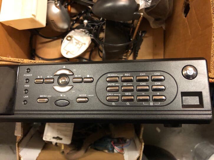 4-kanaals DVR Beveiligingsrecorder met USB en SD-kaart, Ophalen of Verzenden, Gebruikt