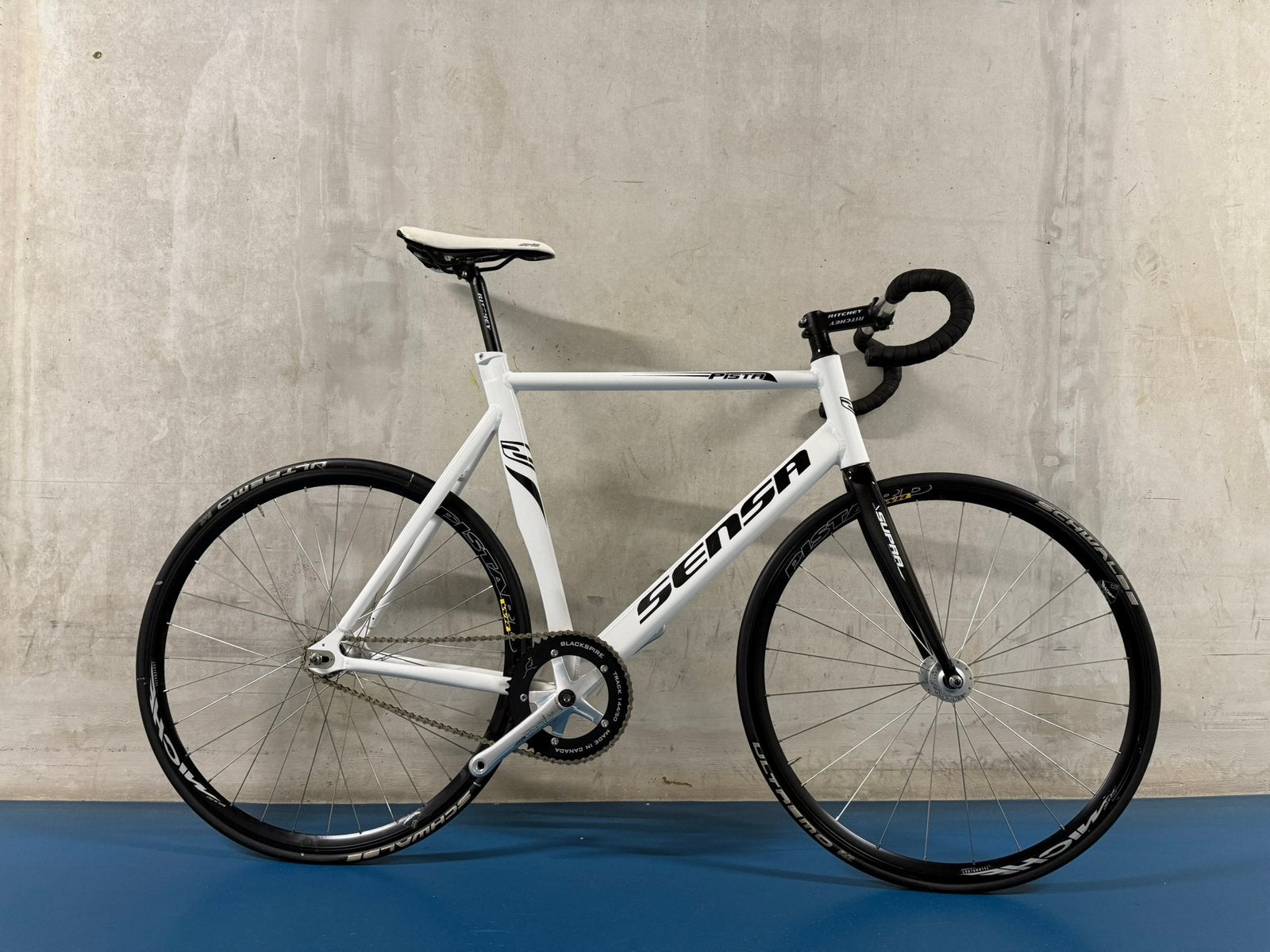 Sensa baanfiets (pista), Minder dan 10 versnellingen, Gebruikt, 57 tot 61 cm, Ophalen
