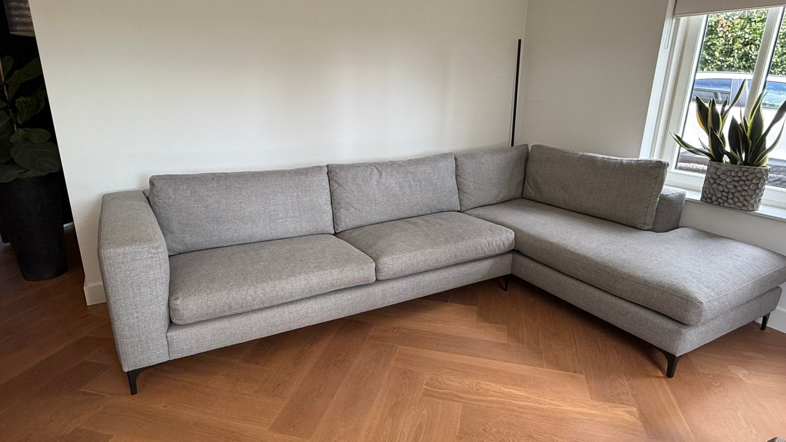Loungebank Keijser en Co, Ophalen, 300 cm of meer, 75 tot 100 cm, Zo goed als nieuw